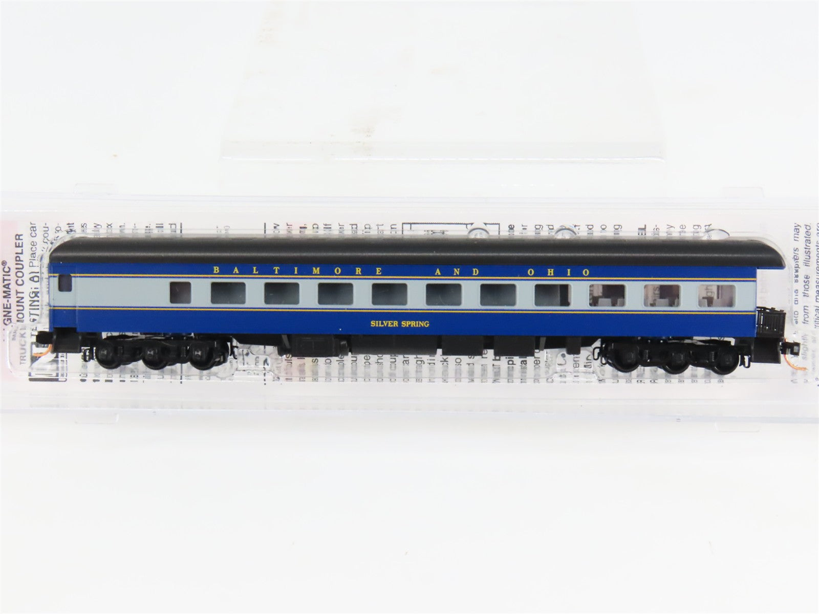 N Scale Micro-Trains 14400709 B&O Baltimore & Ohio Heavyweight Business Car RTR