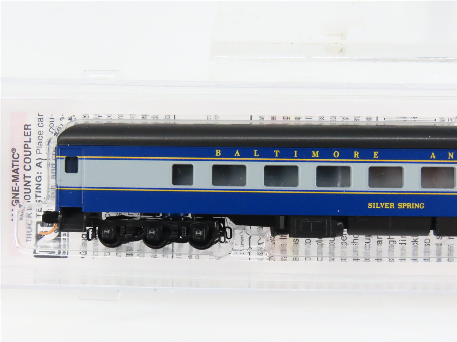 N Scale Micro-Trains 14400709 B&O Baltimore & Ohio Heavyweight Business Car RTR