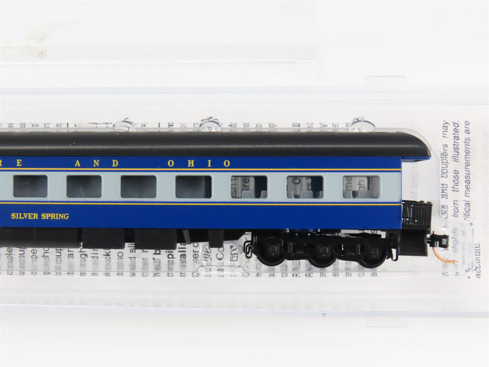 N Scale Micro-Trains 14400709 B&O Baltimore & Ohio Heavyweight Business Car RTR