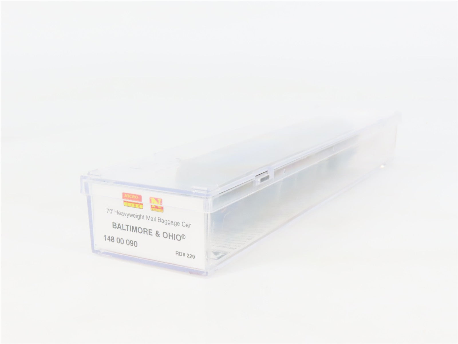N Scale Micro-Trains 14800090 B&O Baltimore & Ohio 70' Baggage 229 RTR