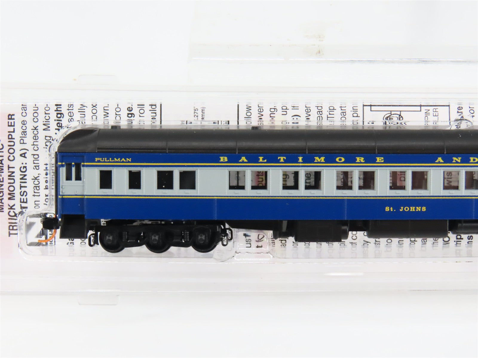 N Scale Micro-Trains 14200090 BO Baltimore & Ohio 12-1 Heavyweight Sleeper RTR