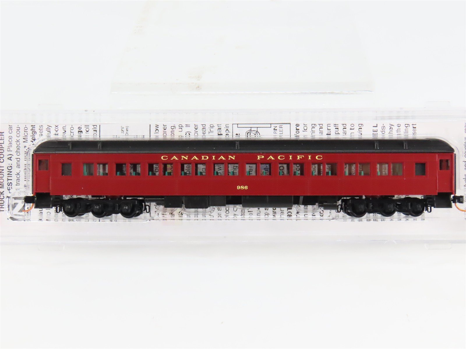 N Scale Micro-Trains 14500080 CP Canadian Pacific 78' Coach 986 RTR