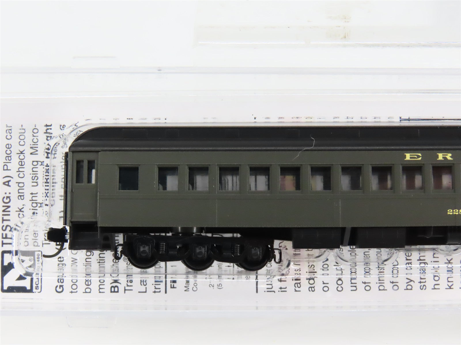 N Scale Micro-Trains 16000140 Erie Railroad 78' Coach 2280 RTR