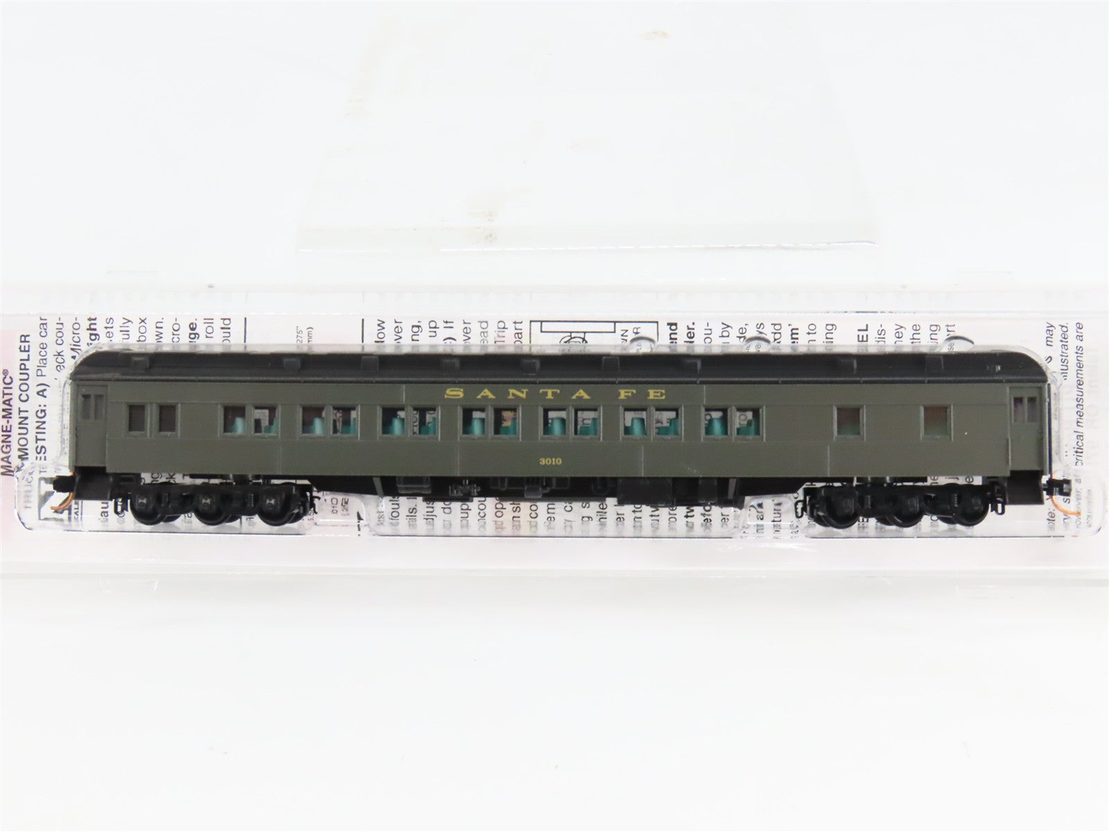N Scale Micro-Trains 14300040 ATSF Santa Fe 83' Heavyweight 28-1 Parlor Car RTR