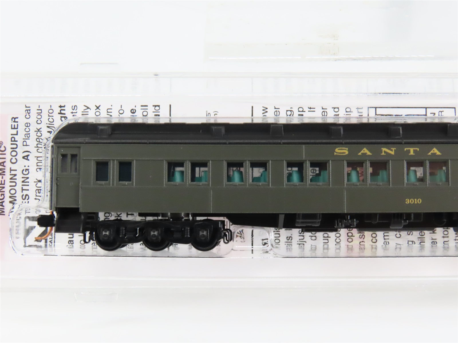 N Scale Micro-Trains 14300040 ATSF Santa Fe 83' Heavyweight 28-1 Parlor Car RTR