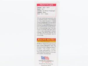 N Scale Micro-Trains 14700040 ATSF Santa Fe Express Baggage Car 1809 RTR