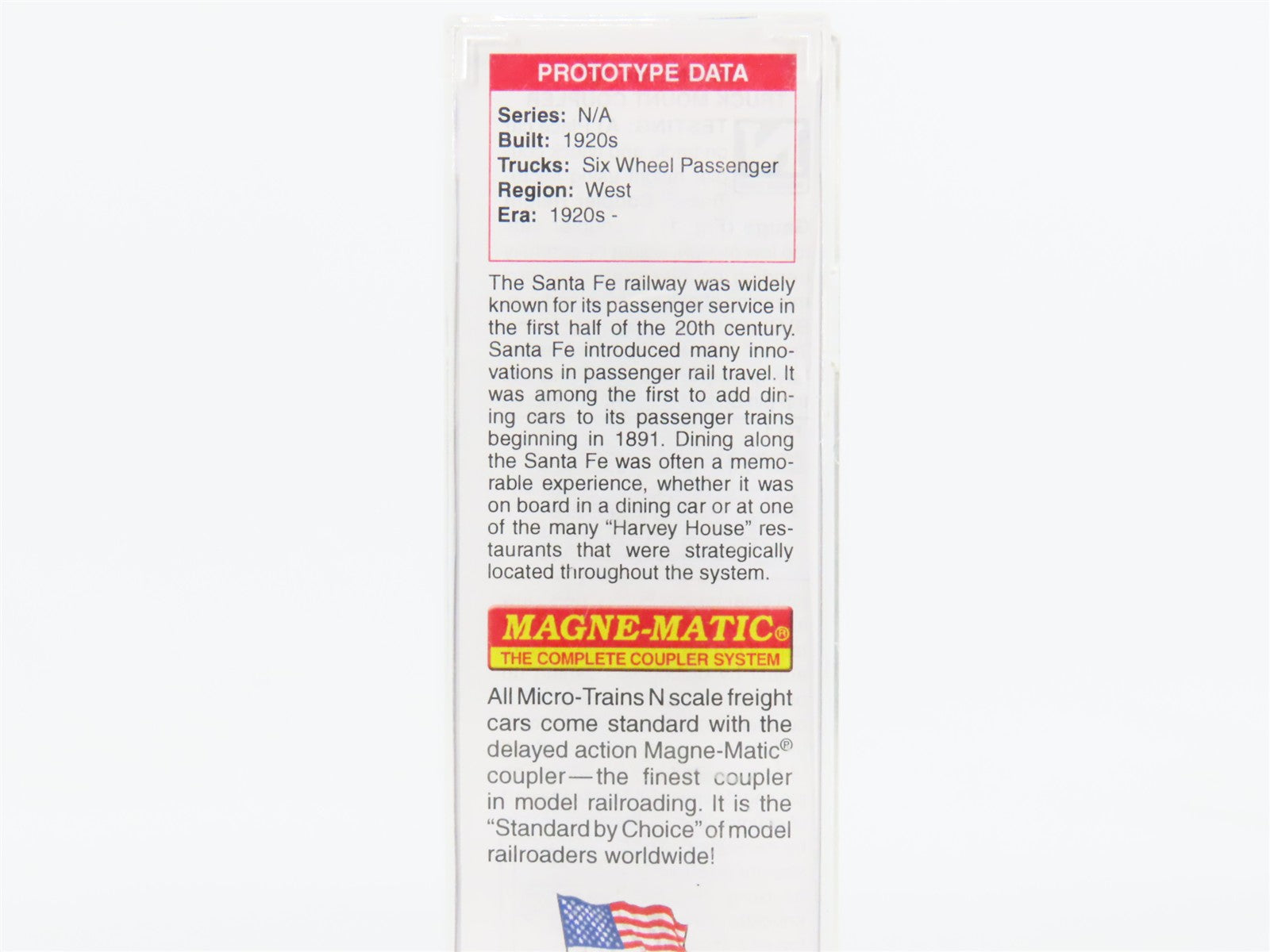 N Scale Micro-Trains 14600040 ATSF Santa Fe Heavyweight Diner Car 1403 RTR