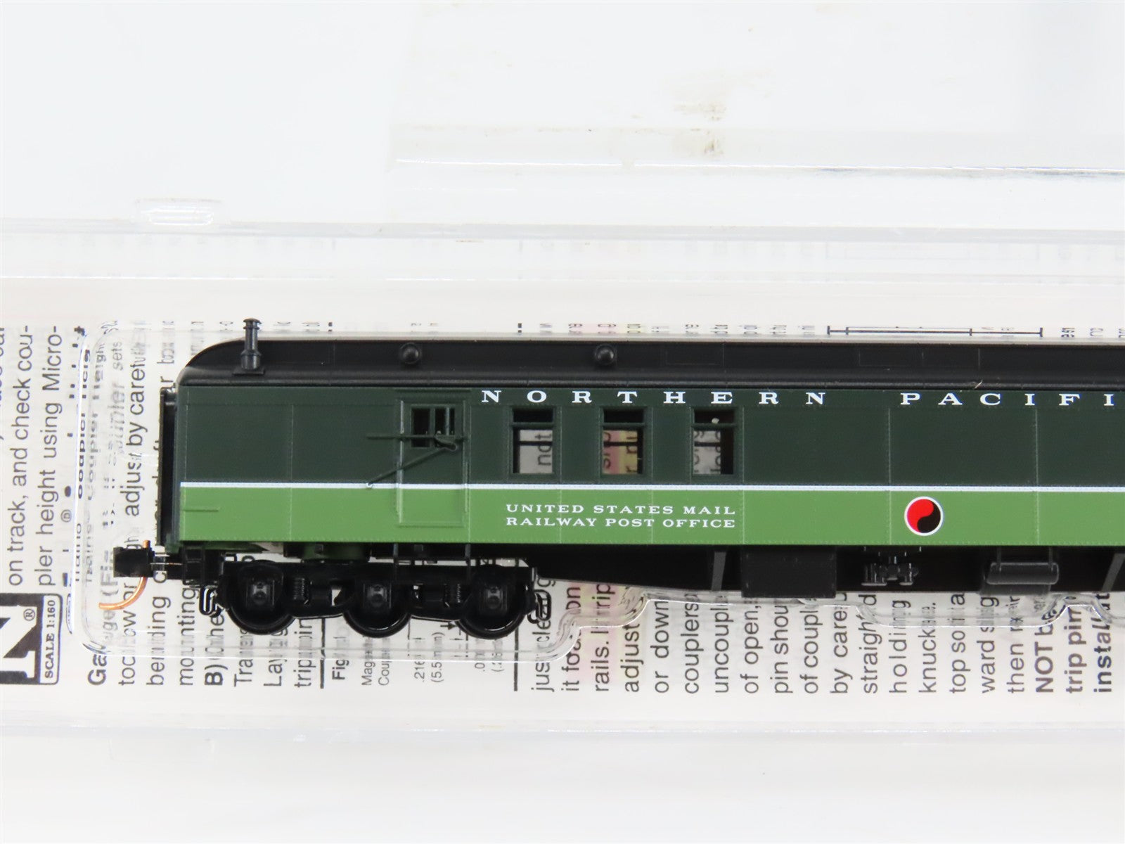 N Scale Micro-Trains 14800320 NP Northern Pacific 70' Baggage 1447 RTR