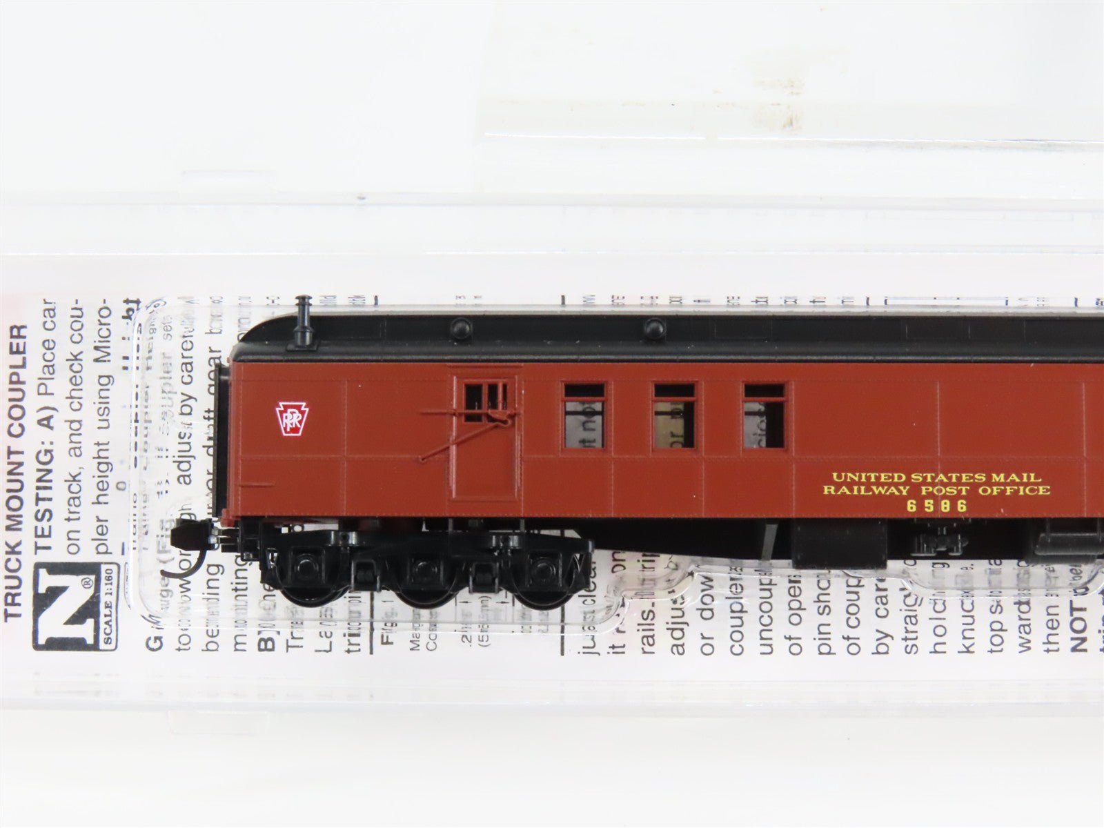 N Scale Micro-Trains 14800360 Pennsylvania 70' Heavyweight Mail Baggage Car RTR