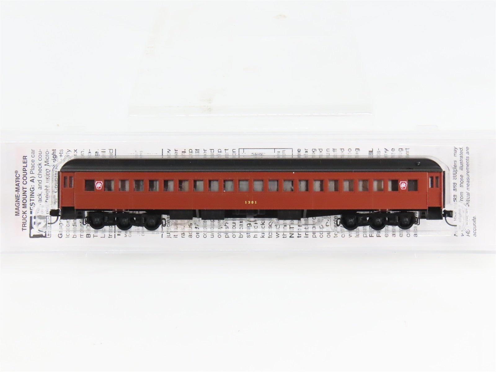 N Scale Micro-Trains 16000360 PRR Pennsylvania 78' Coach 1301 RTR