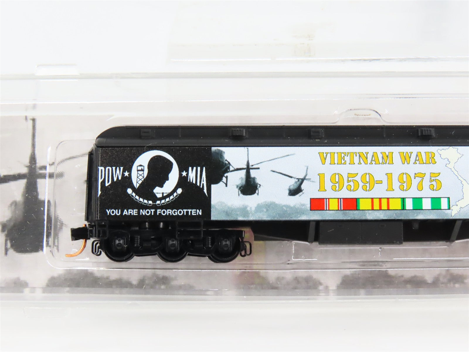 N Scale Micro-Trains 14000710 Vietnam War POW/MIA Modified RPO RTR