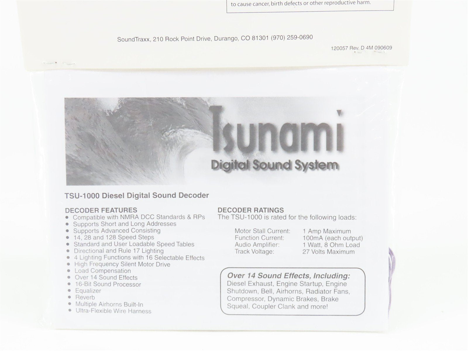 Soundtraxx Tsunami TSU-1000 827106 ALCO 251 (V16) Diesel DCC / SOUND Decoder