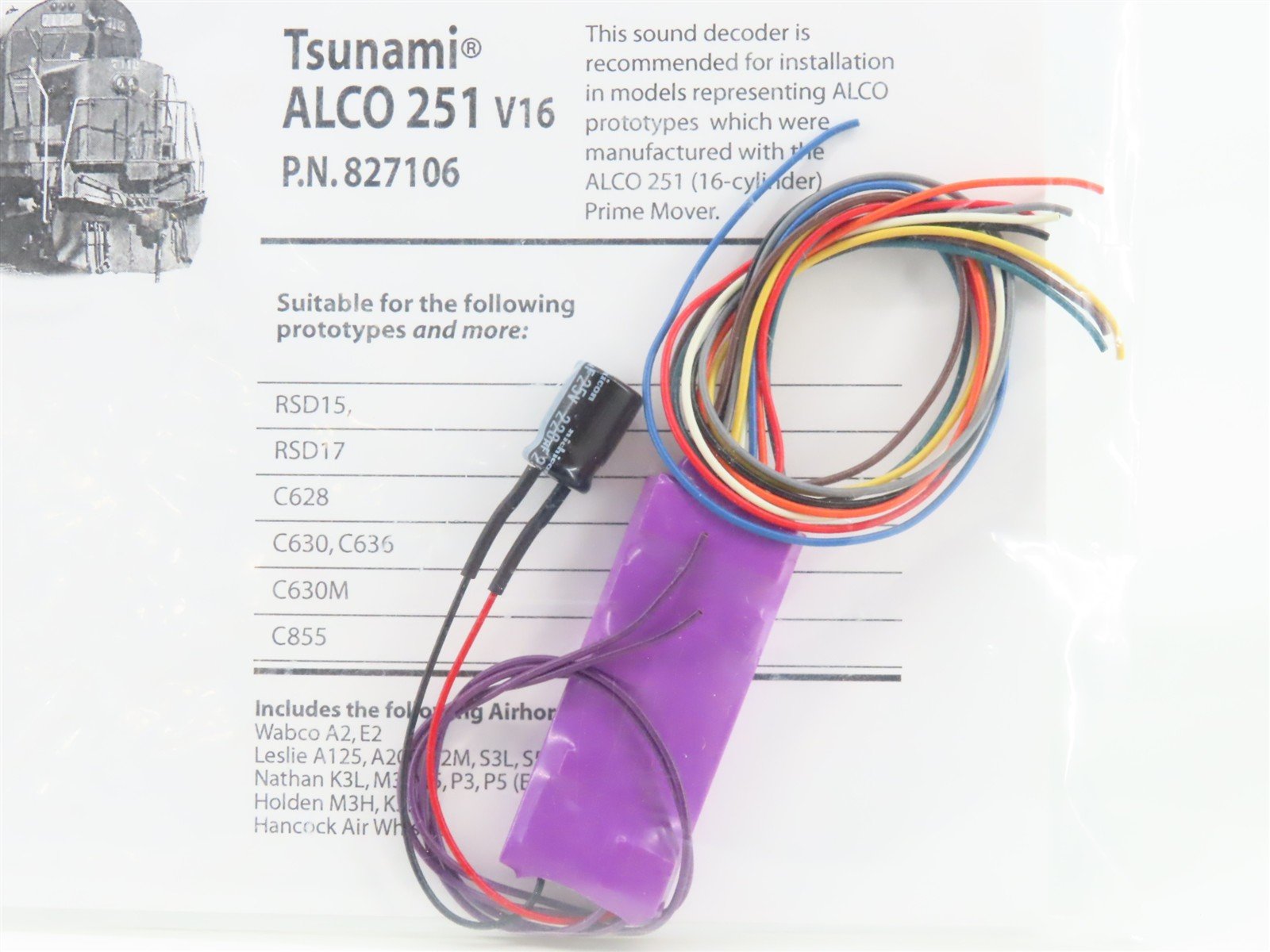Soundtraxx Tsunami TSU-1000 827106 ALCO 251 (V16) Diesel DCC / SOUND Decoder