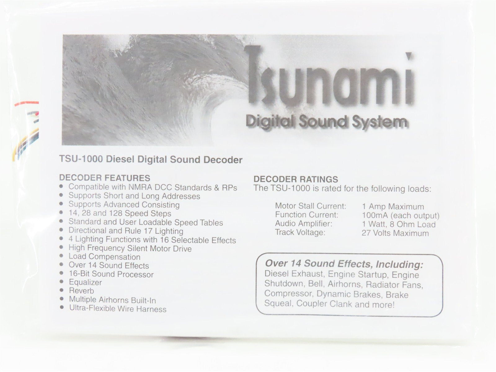 Soundtraxx Tsunami TSU-1000 827106 ALCO 251 (V16) Diesel DCC / SOUND Decoder