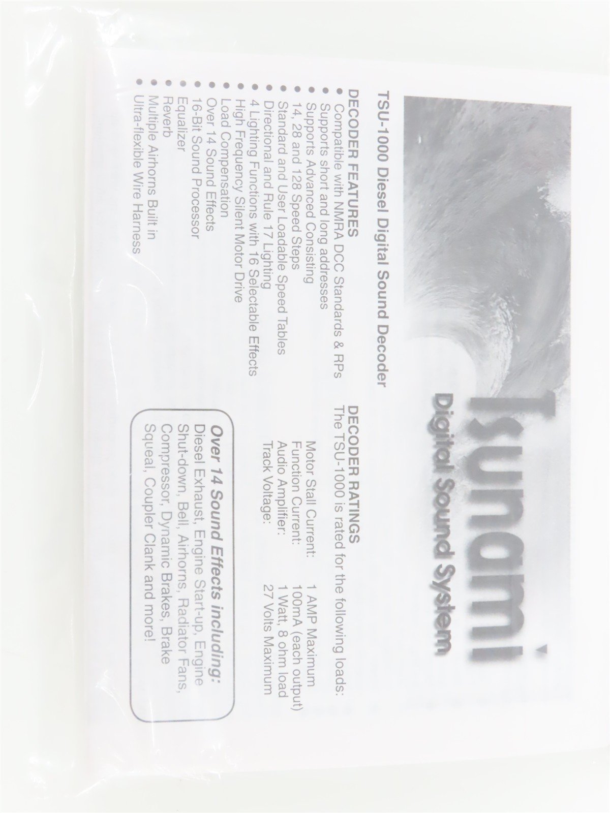 Soundtraxx Tsunami TSU-1000 827106 ALCO 251 (V16) Diesel DCC / SOUND Decoder