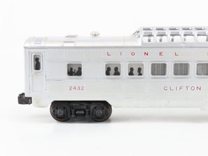 O Gauge 3-Rail Lionel Lines Dome Passenger Car #2432 