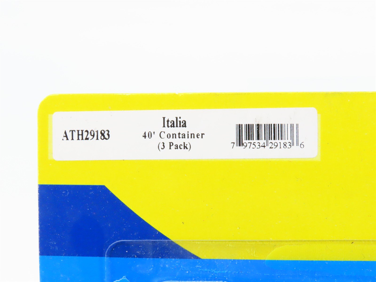 HO Scale Athearn ATH29183 Italia 40' Containers 3-Pack Sealed