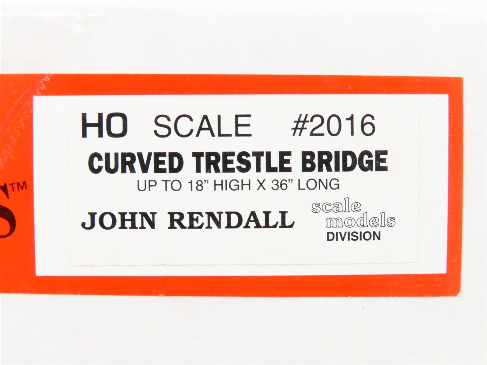 HO Scale JV Models 2016 Curved Trestle Bridge Kit