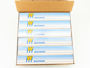 HO Scale Walthers Kits of 12 WAB/TTX/PRR/ERIE/SP/CB&Q 75' TOFC Flat Cars