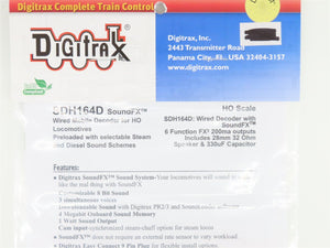 Digitrax SDH164D SoundFX HO Diesel & Steam DCC/SOUND Decoder w/Speaker & Harness