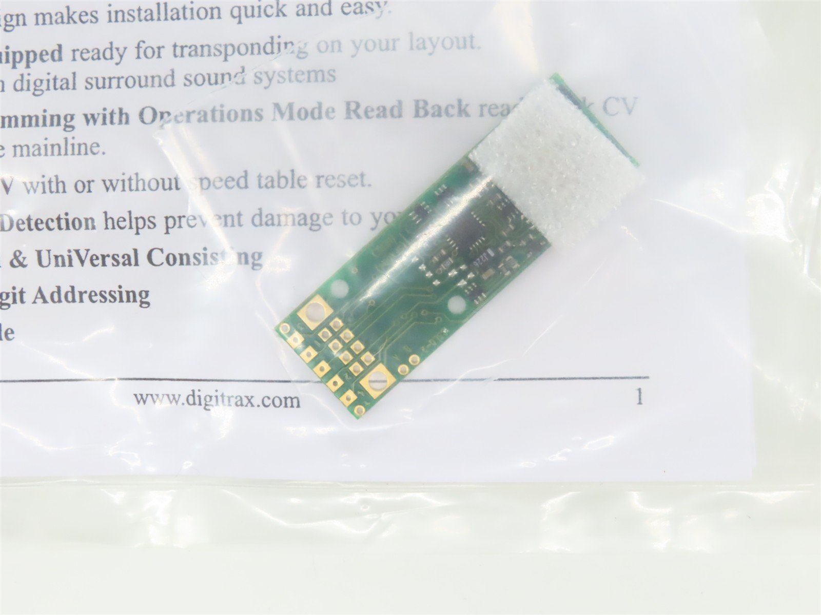 LOT of 2 Digitrax DH165L0 DCC 8-Pin Mobile Decoder for HO Life-Like Diesels