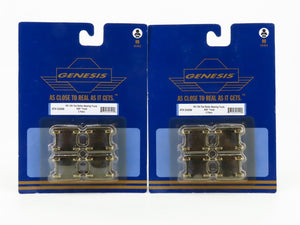 LOT of 2 HO 1/87 Athearn Genesis ATHG4599 100-Ton Roller Bearing Trucks 4-Pairs