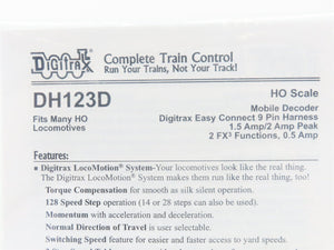 LOT of 3 Digitrax DH123D & DH123PS DCC Mobile Decoder for HO Scale