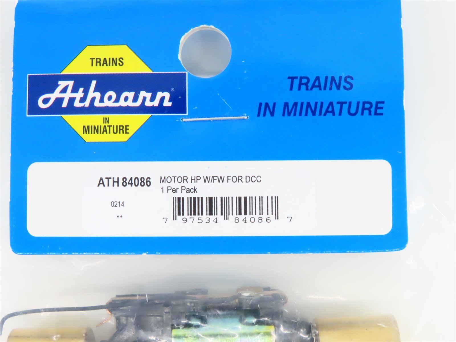 LOT of 2 HO 1/87 Athearn ATH84086 High Performance Motors w/Flywheels For DCC