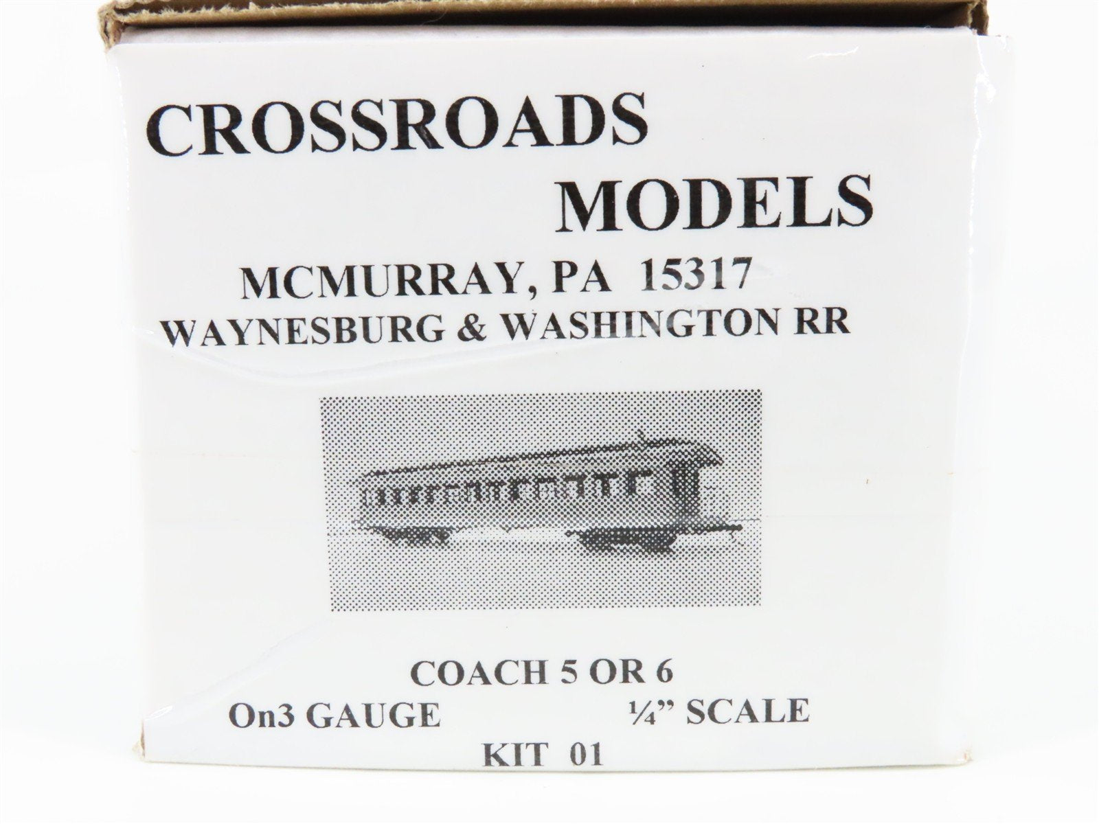On3 Scale Crossroads 01 Coach 05/06 Passenger Car Kit