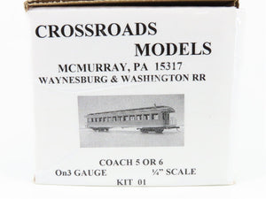 On3 Scale Crossroads 01 Coach 05/06 Passenger Car Kit