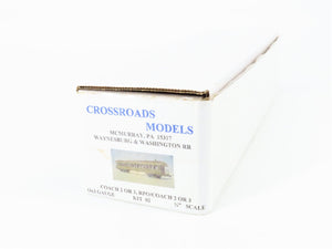 On3 Scale Crossroads 02 Coach 02/03 RPO 2/3 Passenger Car Kit