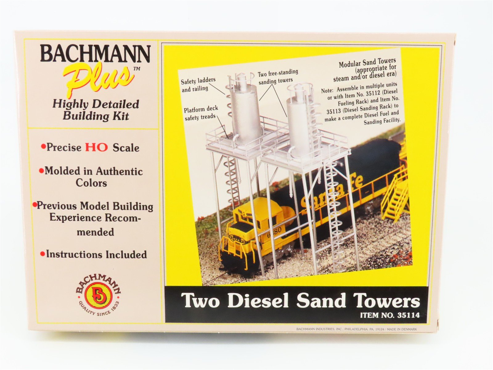 HO 1/87 Scale Bachmann Plus Kit #35114 Two Diesel Sand Towers