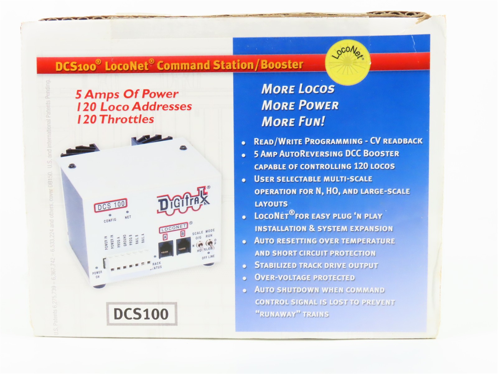 Digitrax DCS100 LocoNet 5-Amp DCC Command Station/Booster