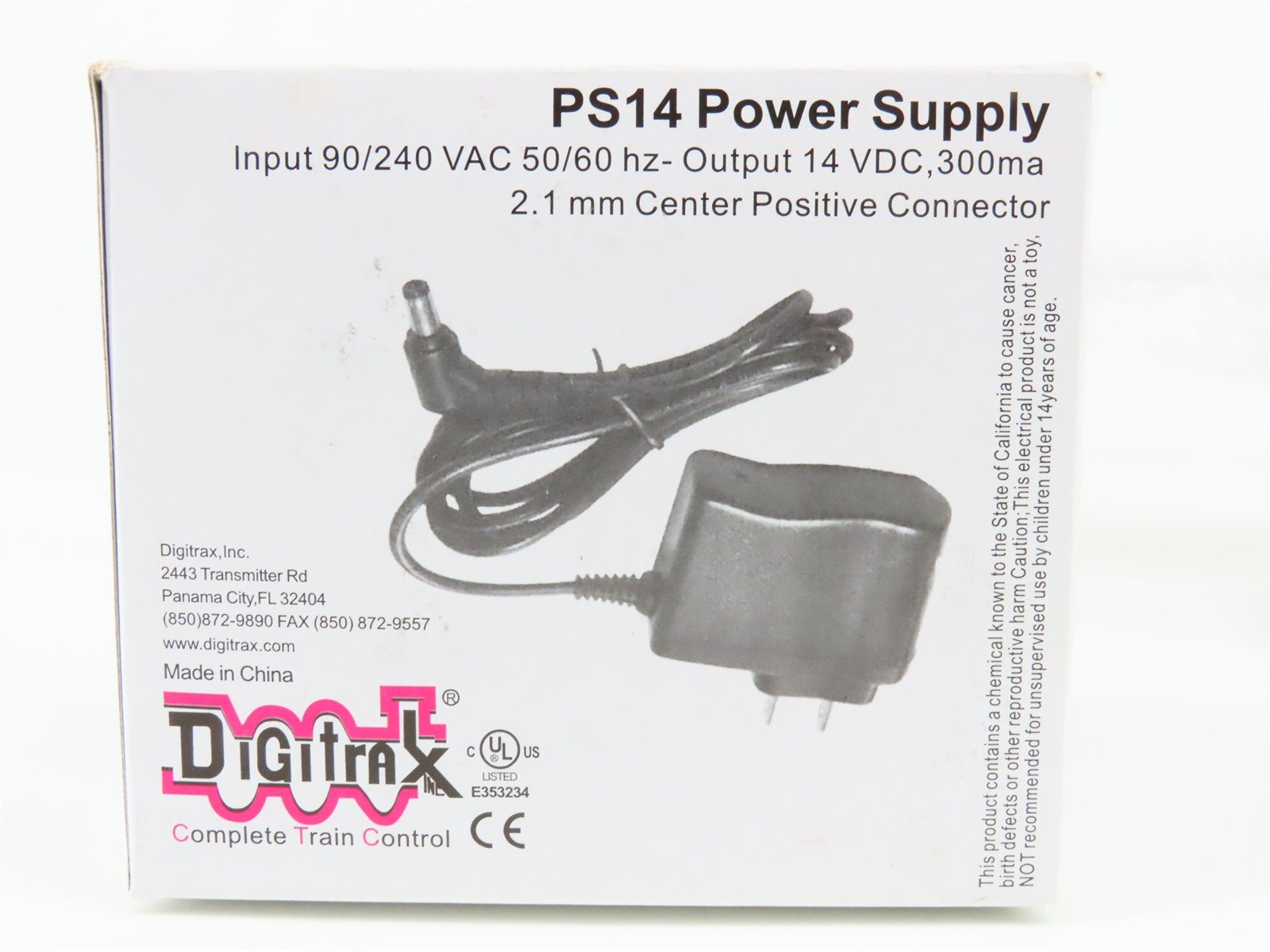 Digitrax PR3 Xtra LocoNet USB DCC Decoder Programmer w/ PS14 Power Supply