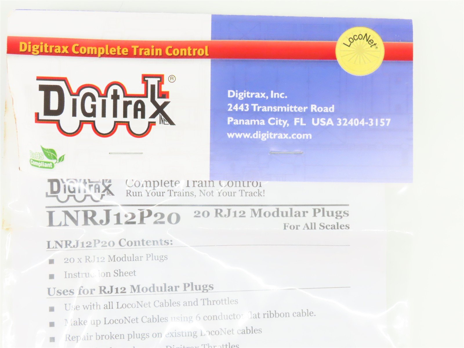 Digitrax LNCMK LocoNet Cable Maker Kit w/ 50' of Cable