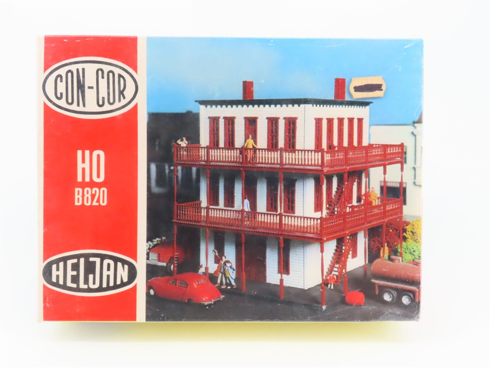 HO 1/87 Scale Con-Cor Heljan Kit B820 3-Story Hotel - Sealed