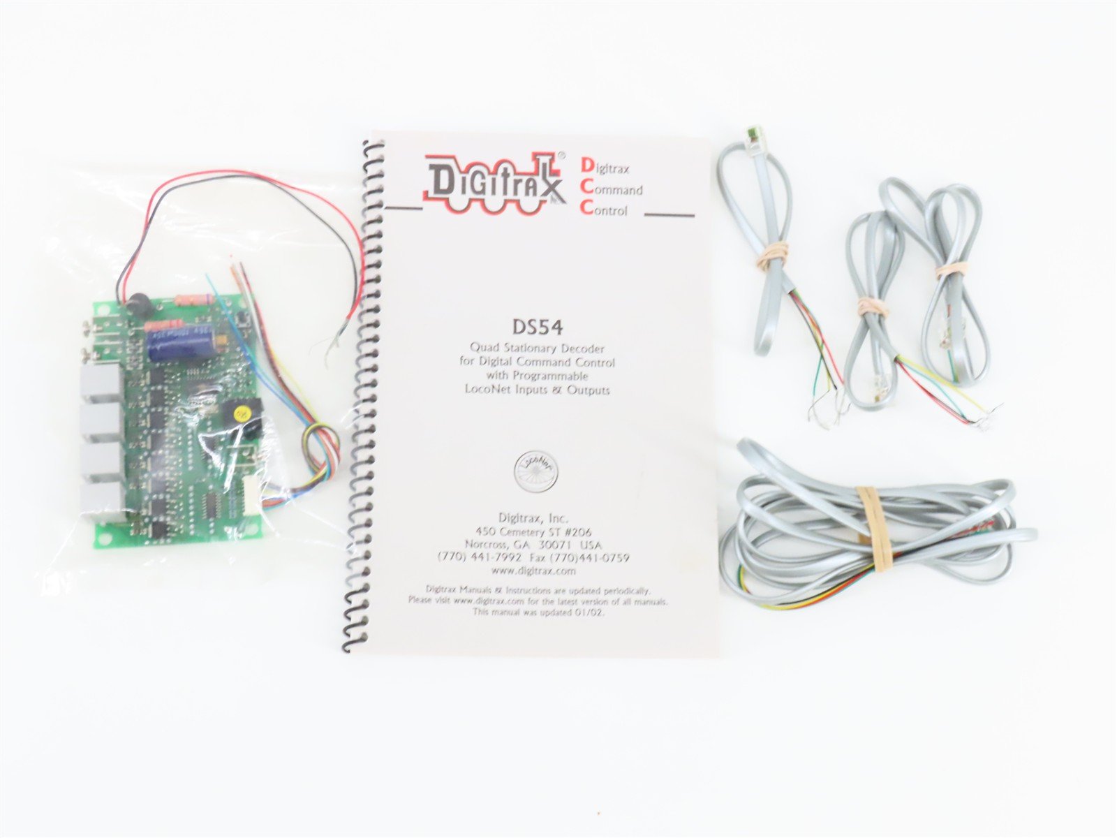 Digitrax DS54 LocoNet Quad Stationary Turnout Decoder