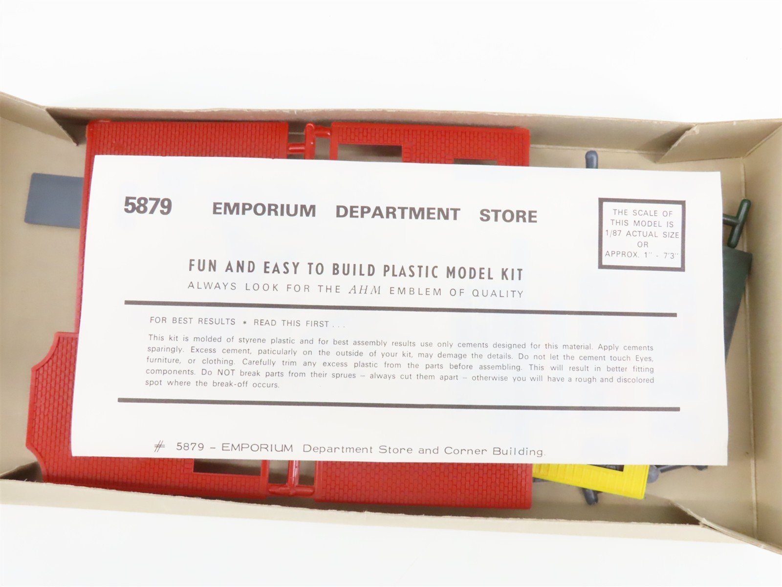HO 1/87 Scale AHM Minikits Kit 5879 Emporium Department Store
