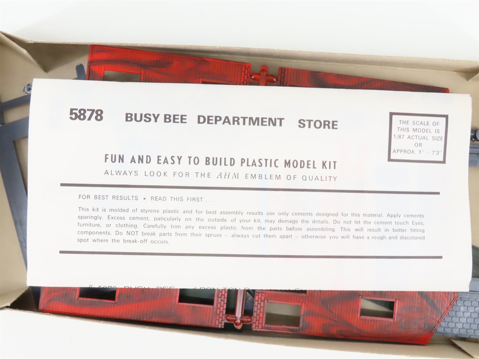 HO 1/87 Scale AHM Minikits Kit 5878 Busy Bee Department Store