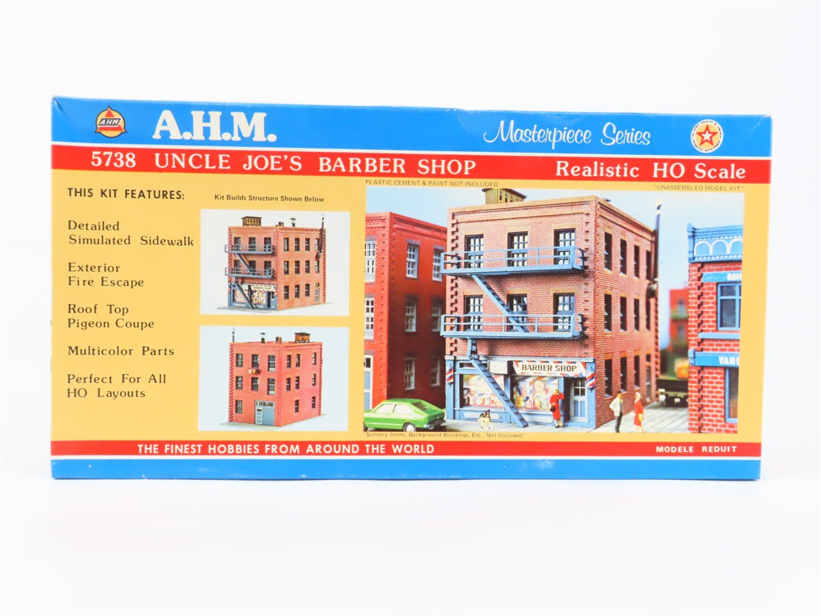 HO 1/87 Scale AHM Kit 5738 Uncle Joe's Barber Shop
