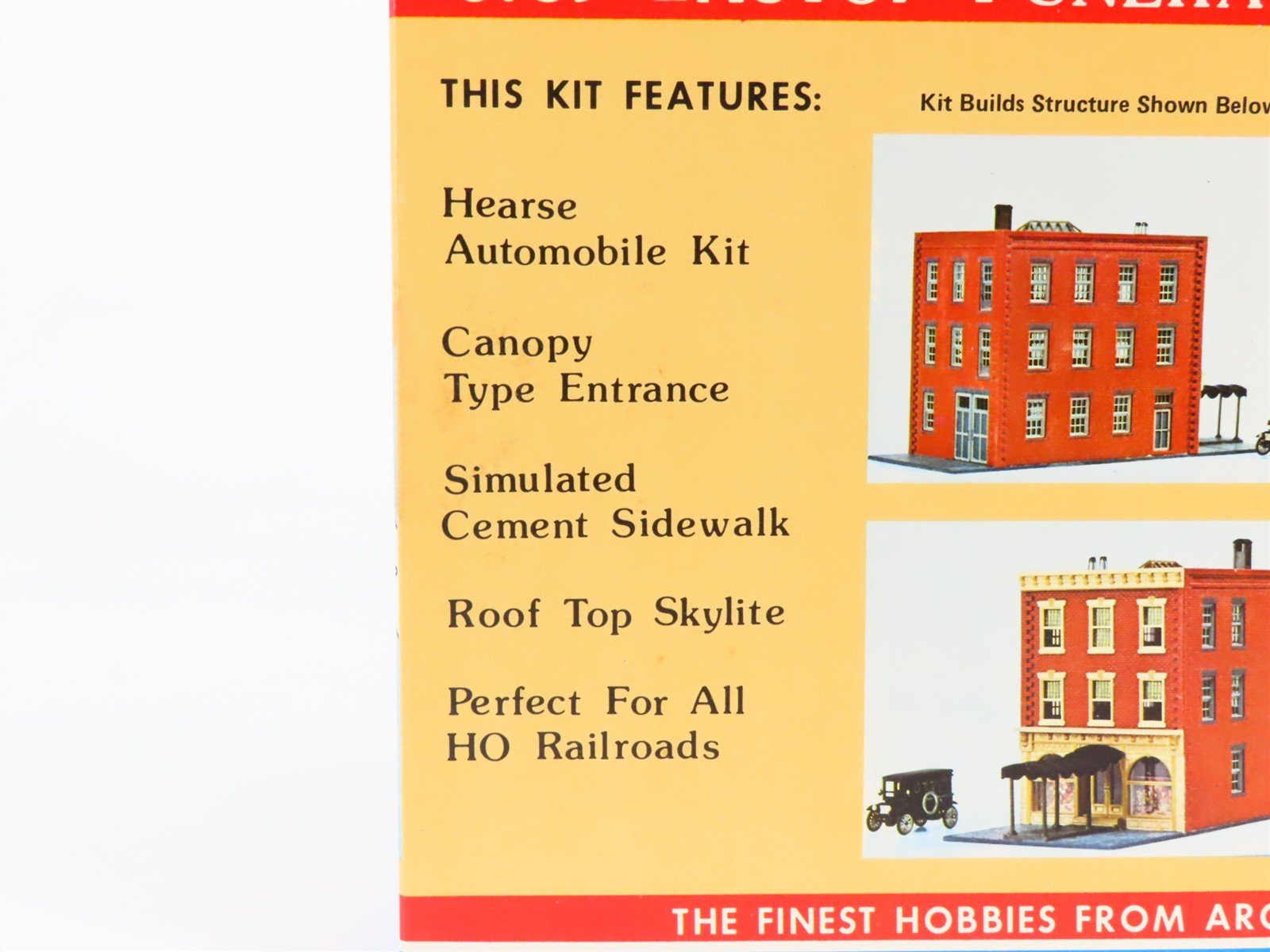 HO 1/87 Scale AHM Kit 5739 Lastop Funeral Home w/ Hearse