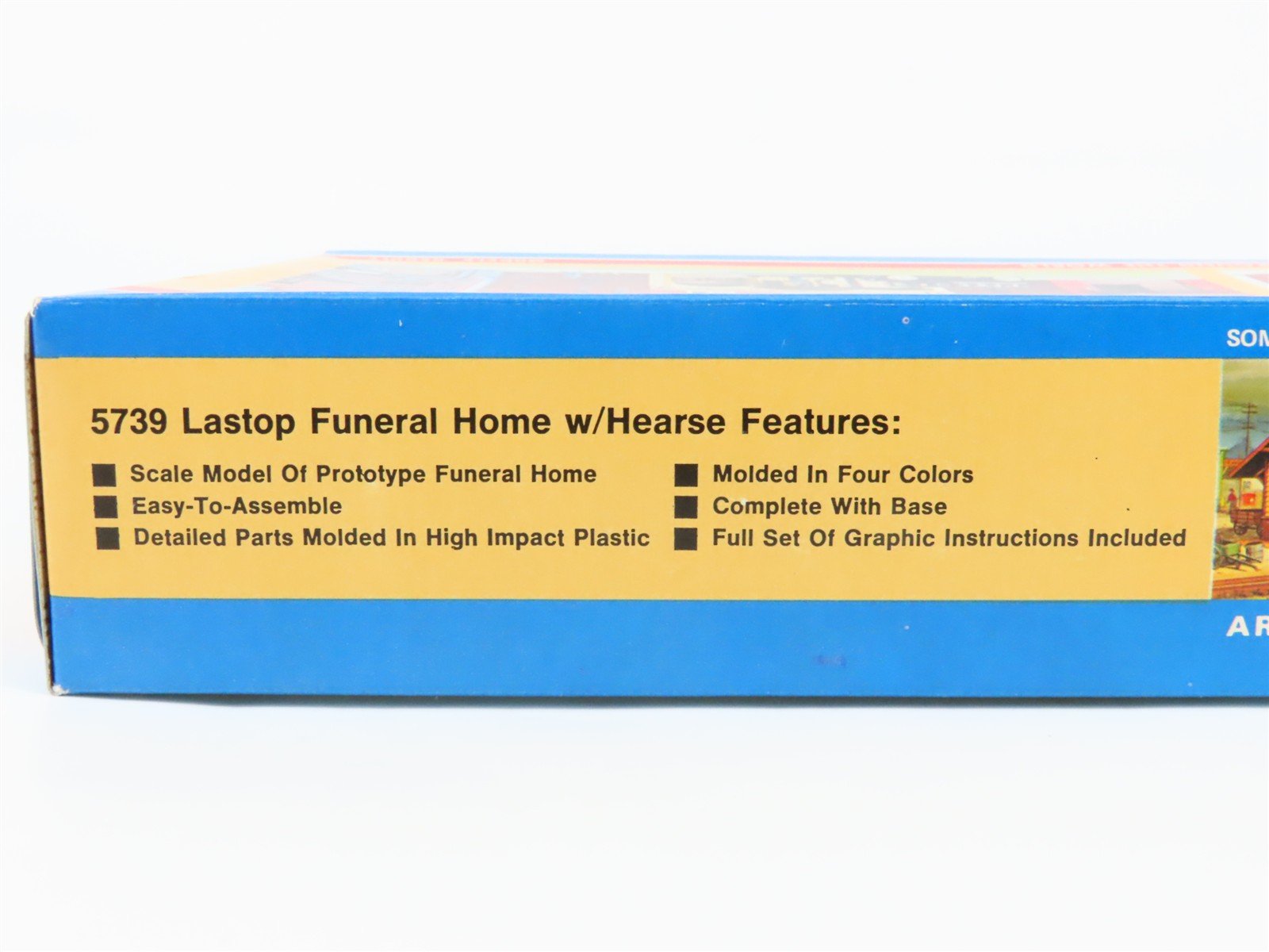 HO 1/87 Scale AHM Kit 5739 Lastop Funeral Home w/ Hearse