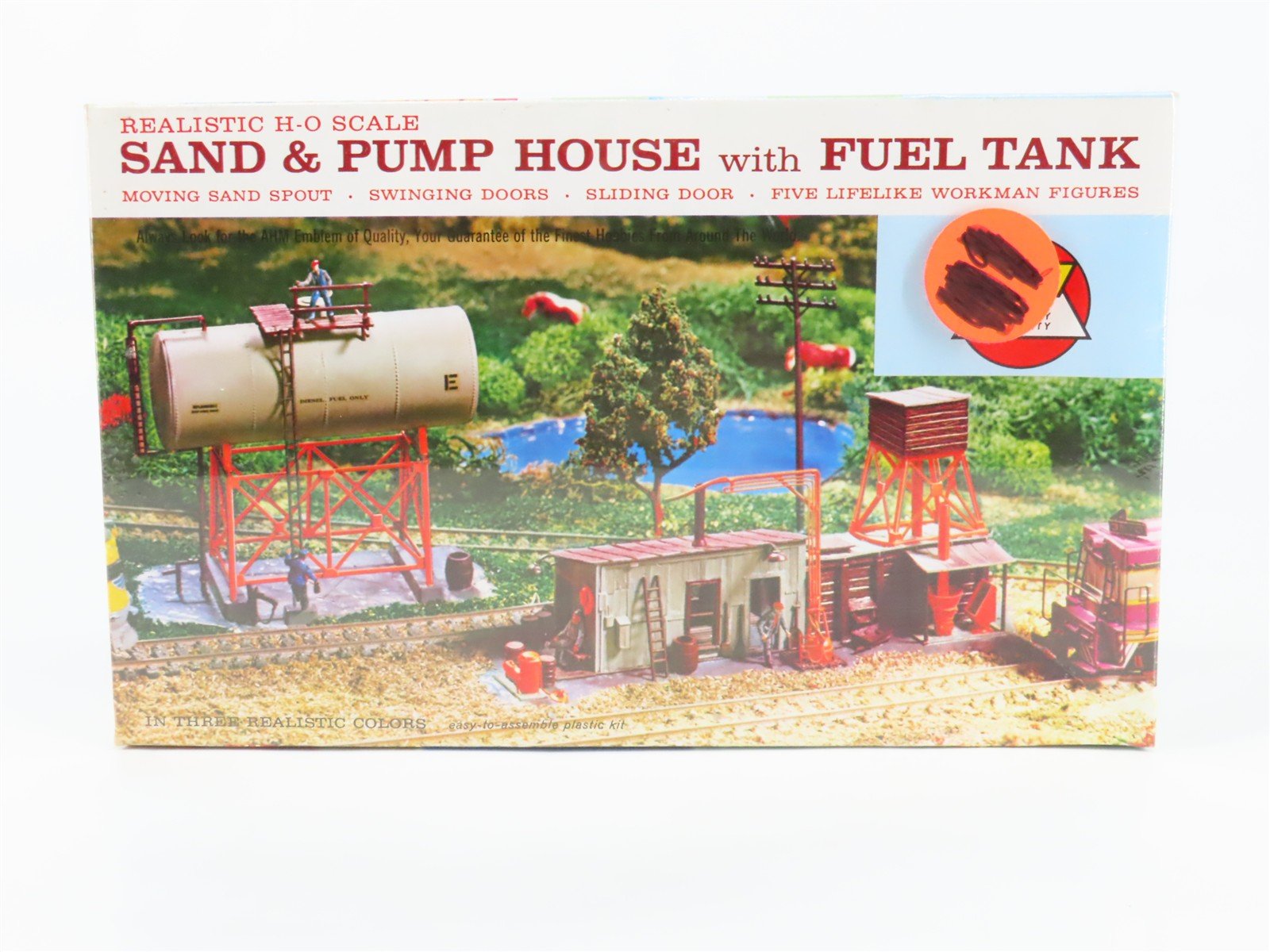 HO 1/87 Scale AHM Kit 5853:350 Sand & Pump House with Fuel Tank- Sealed