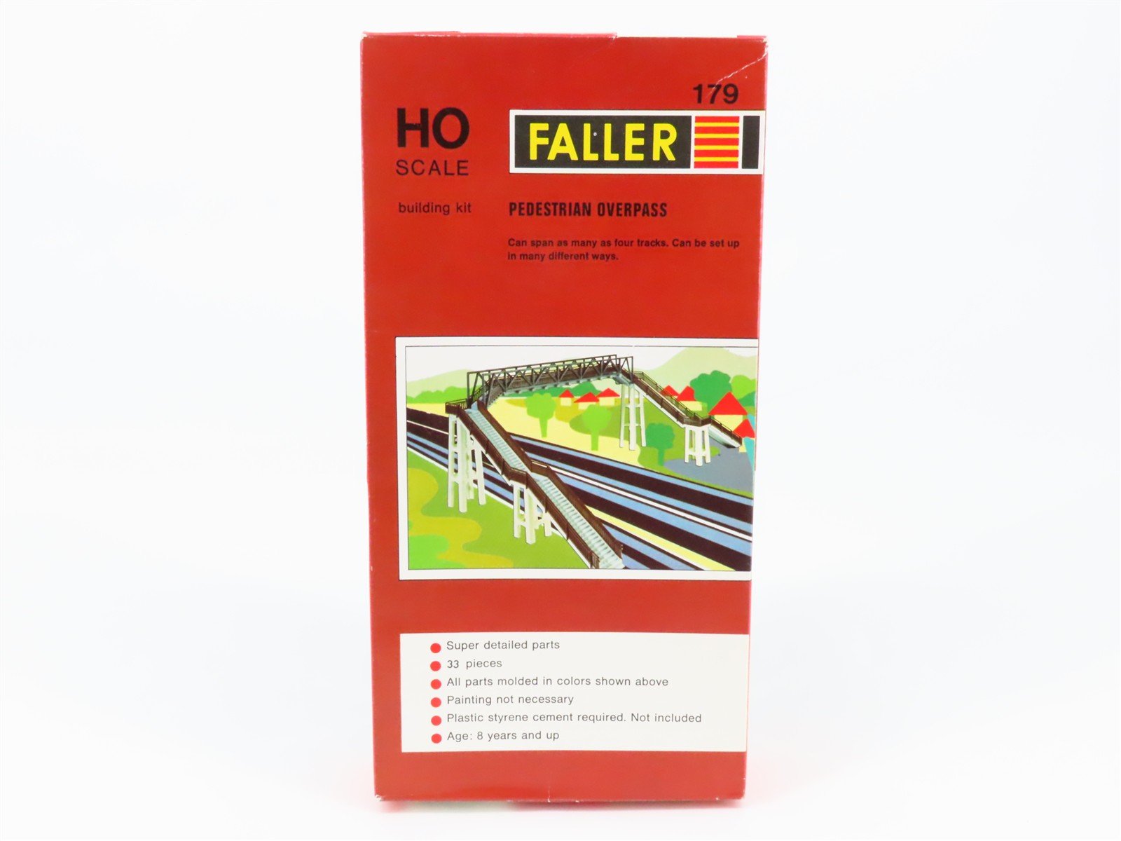 HO 1/87 Scale FALLER Kit 179 Pedestrian Overpass