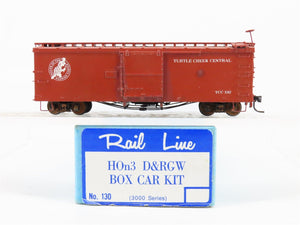 HOn3 Scale Rail Line 130 TCC Turtle Creek Central Boxcar #132 CUSTOM