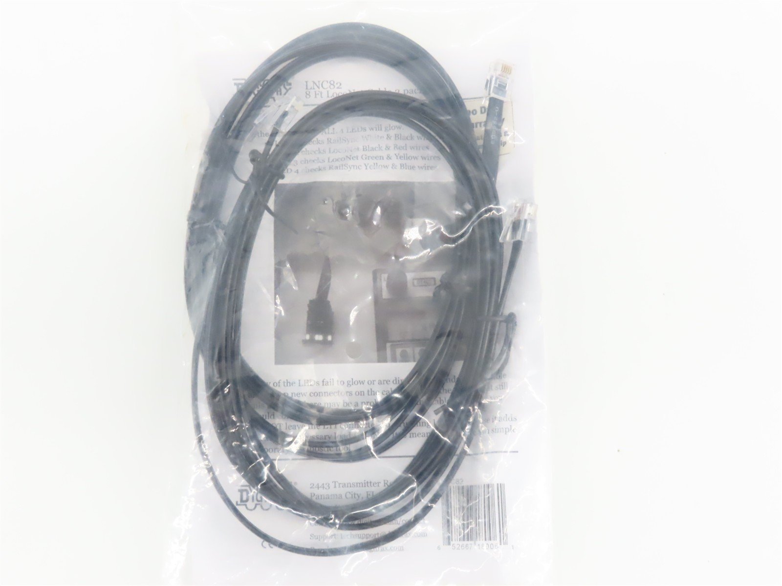 LOT of 3 Digitrax LNC82 8' LocoNet Cable Pack & SDCK Signal Driver Cable Kits