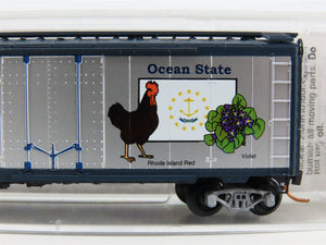 N Scale Micro-Trains MTL 02100409 RI Rhode Island State 40' Boxcar #1790