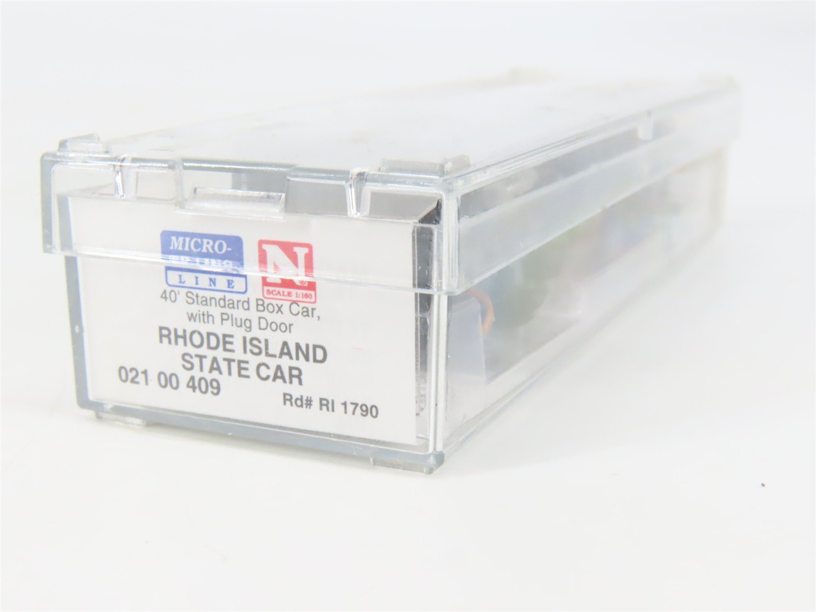 N Scale Micro-Trains MTL 02100409 RI Rhode Island State 40' Boxcar #1790