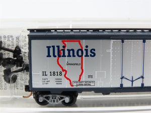 N Scale Micro-Trains MTL 21320 IL Illinois State 40' Standard Boxcar #1818
