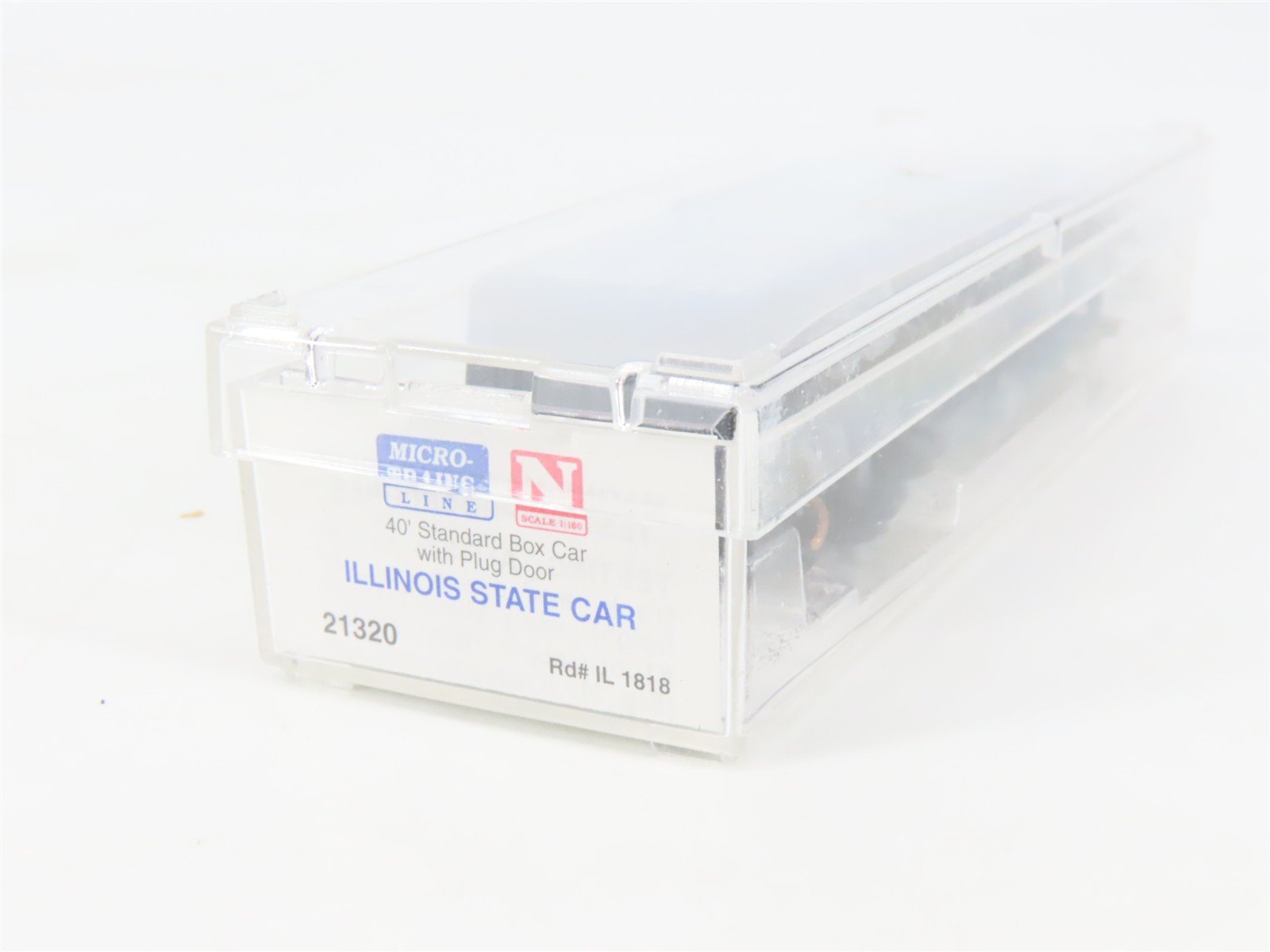 N Scale Micro-Trains MTL 21320 IL Illinois State 40' Standard Boxcar #1818